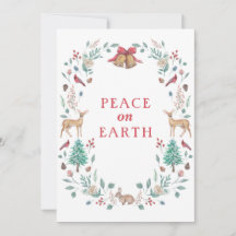 Peace on Earth - Holiday Card - No Photo