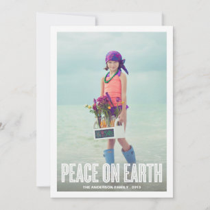 PEACE ON EARTH HOLIDAY PHOTO CARD
