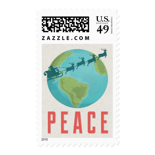 Peace On Earth Holiday Postage Stamp