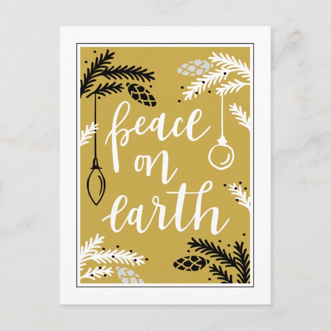 Peace on Earth Holiday Postcard (Front)