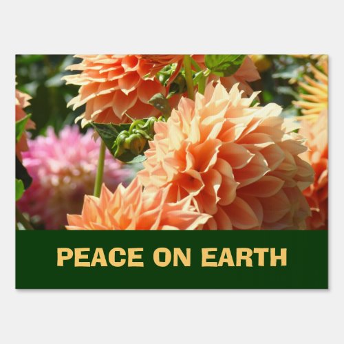 PEACE ON EARTH Holiday yard sign Goodwill to All