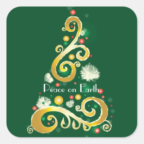 Peace on Earth IV Square Sticker