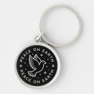 Peace on earth keychain