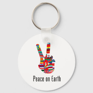Peace On Earth Keychain