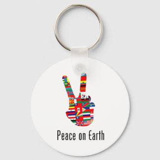 Peace On Earth Keychain