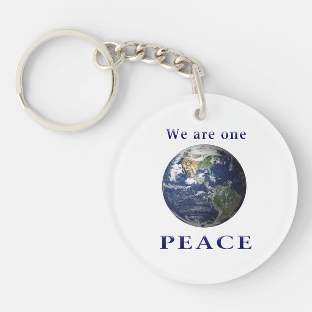 Peace on earth keychain (Front)
