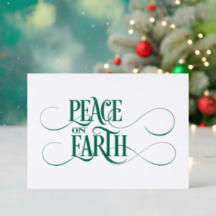 Peace On Earth Letterpress Photo Cards