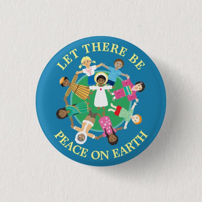 Peace on Earth Magnet Button (Front)