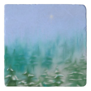 Peace on Earth Marble Trivet