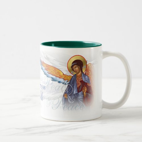 Peace on Earth mug with angels