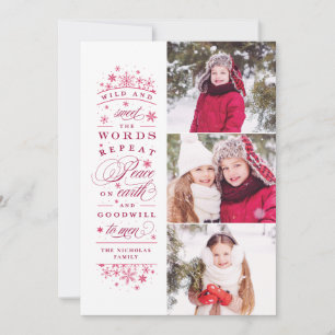Peace on Earth Multi Photo Holiday Card
