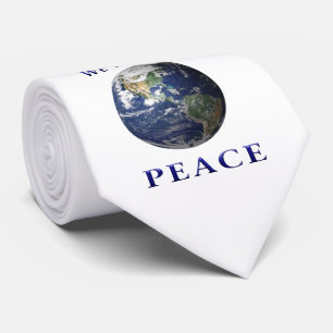 Peace on earth neck tie