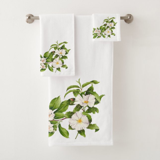 'Peace on Earth' on a Bathroom Towel Set (Insitu)