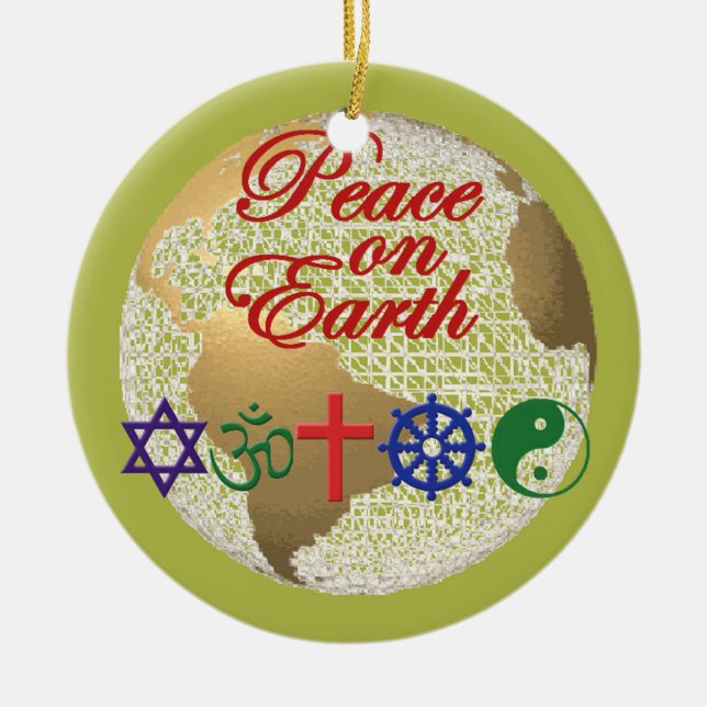 Peace on Earth Ornament (Front)