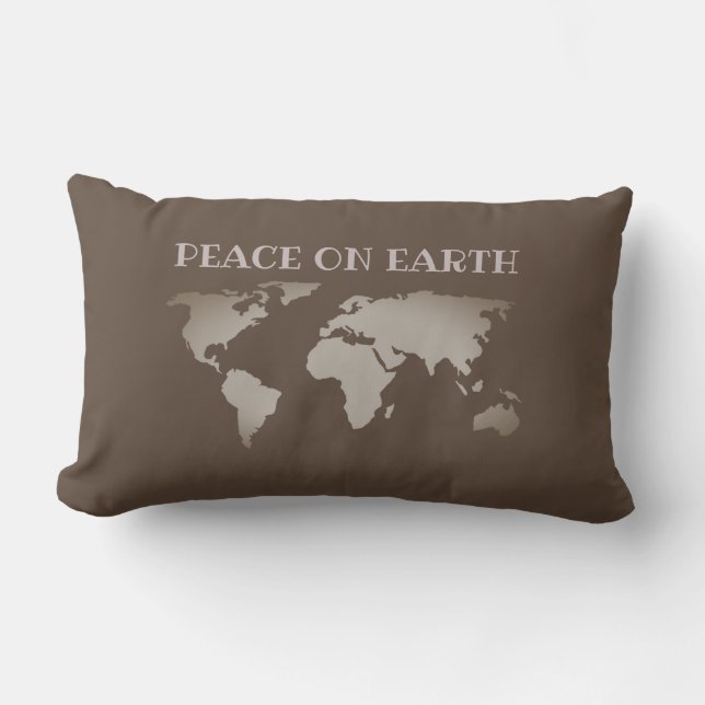 Peace On Earth Outdoor Throw Pillow (Front)