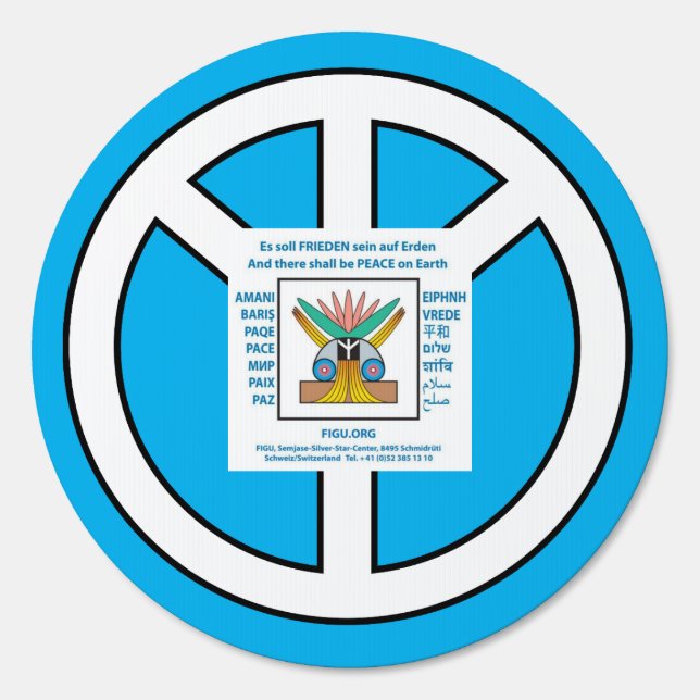 Peace on Earth & Overpopulation Awareness  Sign (Front)