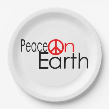 Peace On Earth Paper Plates by NhanNgo at Zazzle