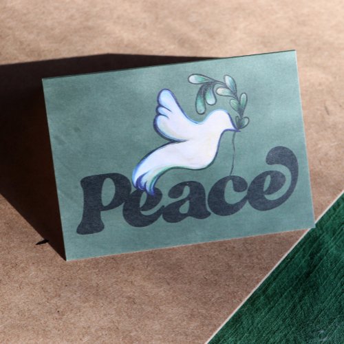 Peace on Earth Peaceful world design               Card