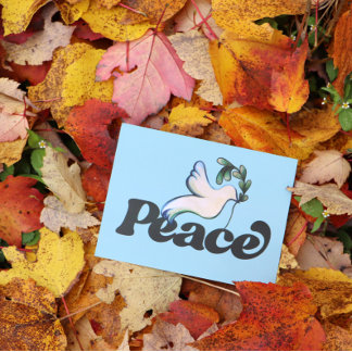 Peace on Earth Peaceful world design               Postcard
