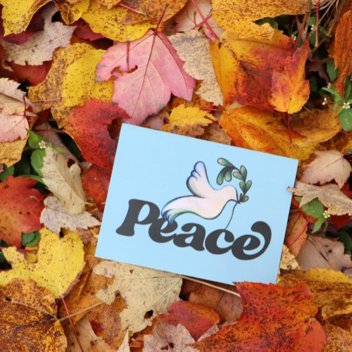 Peace on Earth Peaceful world design               Postcard