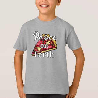 Peace on Earth, Pepperoni Pizza Junk Food Foodie T-Shirt