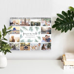 Peace on Earth | Photo Calendar<br><div class="desc">Share a favorite memory on each page of this photo calendar. Cover features a thumbnail version of each photo with "peace on earth" in handwritten lettering surrounded by festive watercolor pine boughs. Personalize the cover with your name(s) or family name and the year. Inside, your photos appear in vibrant full...</div>