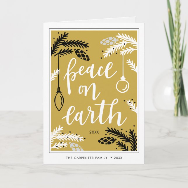 Peace on Earth | Photo Holiday Card (Front)