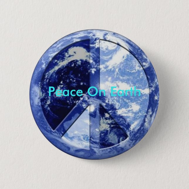 Peace On Earth Pinback Button (Front)