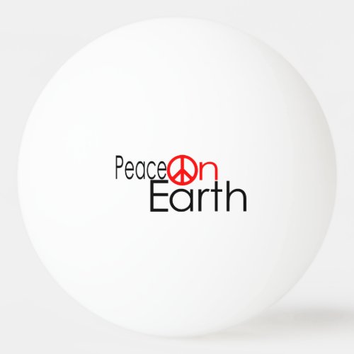 Peace on Earth Ping Pong Ball