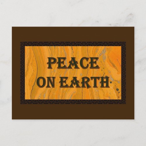 Peace on Earth Post Postcard