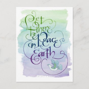 Peace On Earth Postcard by cciart at Zazzle