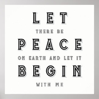 Peace On Earth Poster