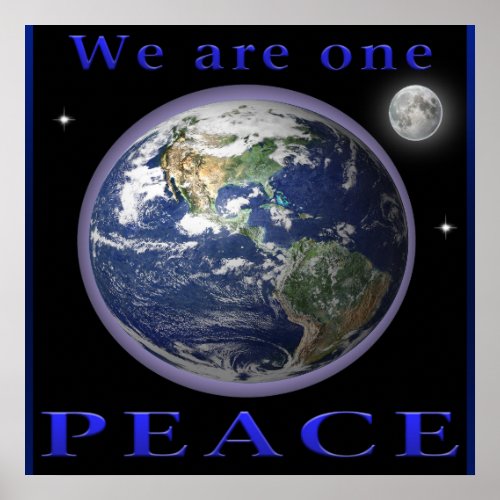 Peace on earth poster
