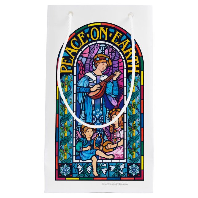Peace on Earth Pre-Raphaelite small gift bag (Front)
