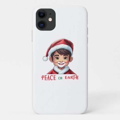 Peace on Earth Santa Boy iPhone 11 Case