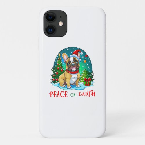 Peace on Earth Santa Dog iPhone 11 Case