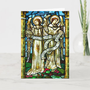 Peace on Earth Stained Glass Christmas Card