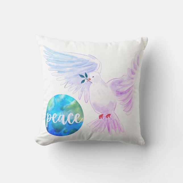 Peace on Earth  Throw Pillow (Front)