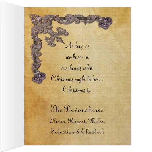 Peace on Earth Victorian Christmas (Inside (Right))