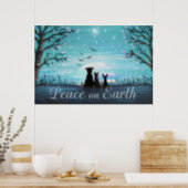 Peace on Earth Winter Sunset Poster (Kitchen)