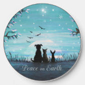 Peace on Earth Winter Sunset Wireless Charger (Front)
