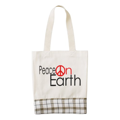 Peace on Earth Zazzle HEART Tote Bag