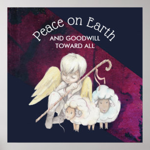 Peace on Eath and Goodwill Toward All Shepherd Poster