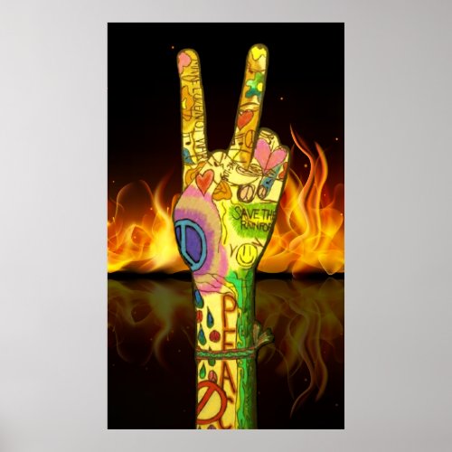 Peace Original Student Art Poster _ SRF