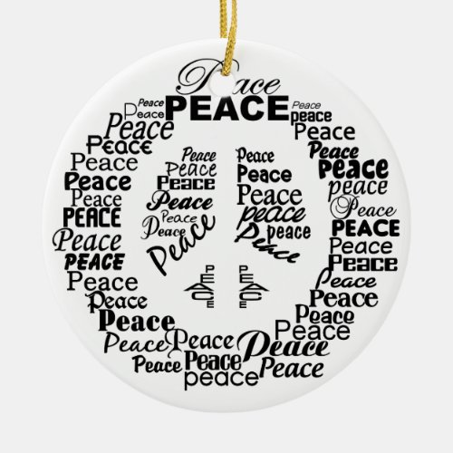 Peace ornament