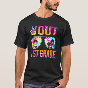 Peace Out 1st Grade Tie Dye Graduation Last Day Of T-Shirt