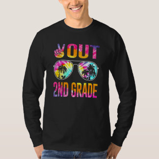 Peace Out 2nd Grade Tie Dye Graduation Last Day Of T-Shirt