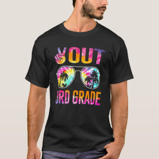 Peace Out 3rd Grade Tie Dye Graduation Last Day Of T-Shirt