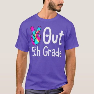 Peace Out 5th Grade  Fifth Grade Graduation  T-Shirt