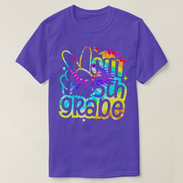 Peace Out 5th Grade Graduation Last Day Of School  T-Shirt (Design Front)